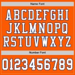 Custom Orange White-Royal Mesh Authentic Throwback Football Jersey Custom Orange White-Royal Mesh Authentic Throwback Football Jersey