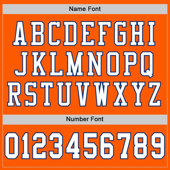 Custom Orange White-Royal Mesh Authentic Throwback Football Jersey Custom Orange White-Royal Mesh Authentic Throwback Football Jersey